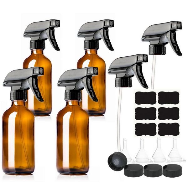 storage bottles & jars 4 pack 250ml empty amber glass spray bottle with trigger sprayer chalkboard label cap for essential oil homemade clea
storage bottles & jars 4 pack 250ml empty amber glass spray bottle with trigger sprayer chalkboard label cap for essential oil homemade clea