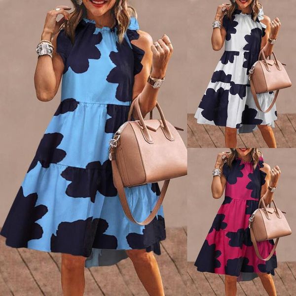 casual dresses 2021 high waist a-line women's dress fashion printed holiday style spring summer ruffle mid-length female, Black;gray
casual dresses 2021 high waist a-line women's dress fashion printed holiday style spring summer ruffle mid-length female, Black;gray