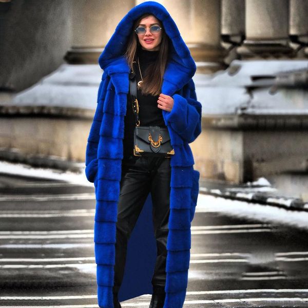 women's fur & faux women coat long sleeve hooded furry thick warm jacket winter overcoat plus size 5xl, Black
women's fur & faux women coat long sleeve hooded furry thick warm jacket winter overcoat plus size 5xl, Black