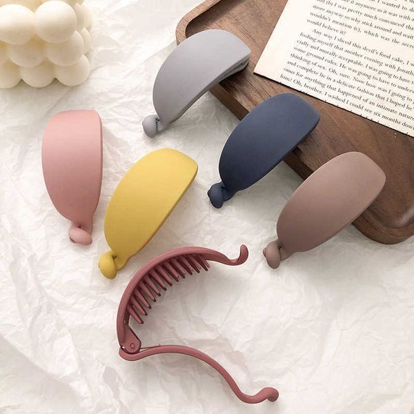 south korea new candy color medium banana clip vertical clip frosted matte lady hairpin grab adult, Slivery;white
south korea new candy color medium banana clip vertical clip frosted matte lady hairpin grab adult, Slivery;white