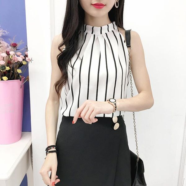 women's blouses & shirts women print ladies and halter blouse sleeveless womens clothing summer female ns4509, White
women's blouses & shirts women print ladies and halter blouse sleeveless womens clothing summer female ns4509, White