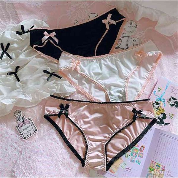 cute bowknot french retro panties girls student lolita kawaii solid color underpants lace satin low waist sweet briefs, Black;pink
cute bowknot french retro panties girls student lolita kawaii solid color underpants lace satin low waist sweet briefs, Black;pink