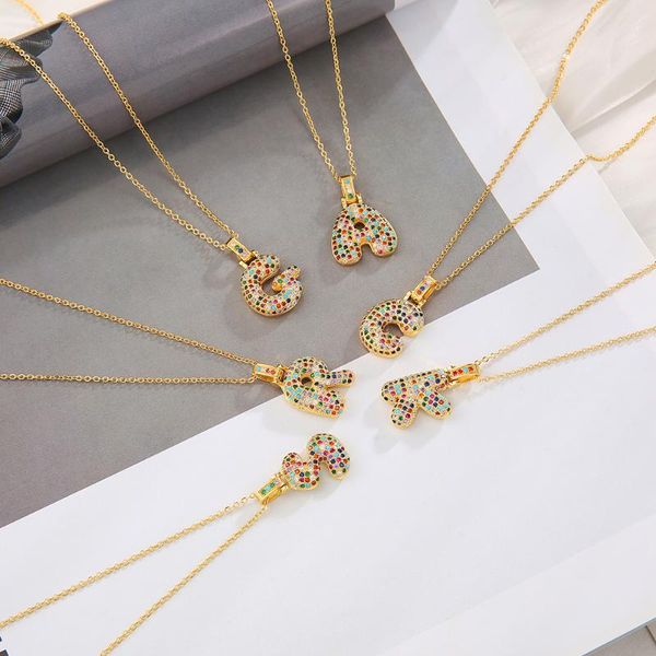 pendant necklaces diy alphabet initial letter necklace gold women's cz jewelry first name copper zircon drop, Silver
pendant necklaces diy alphabet initial letter necklace gold women's cz jewelry first name copper zircon drop, Silver