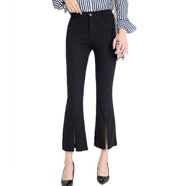women's pants & capris women flare casual solid stretch plus size skinny fashion summer split slim fit high waist pant work black trous, Black;white
women's pants & capris women flare casual solid stretch plus size skinny fashion summer split slim fit high waist pant work black trous, Black;white
