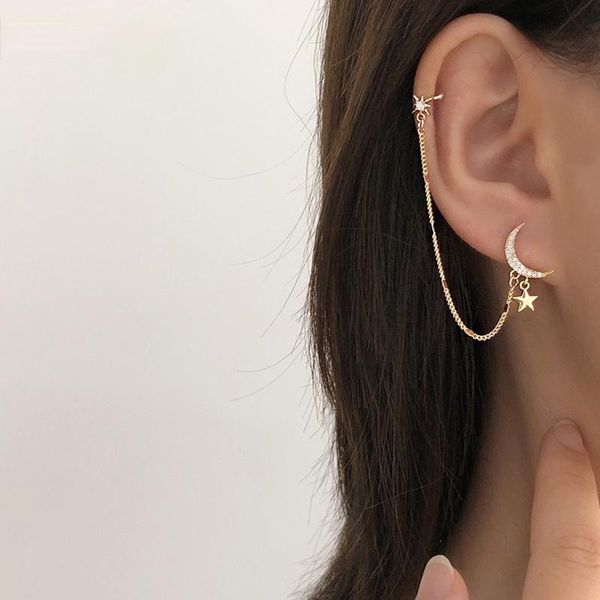 stud simple moon star rhinestone long chain earrings for women shine sun crescent geometric tassel piercing earring party jewelry, Golden;silver
stud simple moon star rhinestone long chain earrings for women shine sun crescent geometric tassel piercing earring party jewelry, Golden;silver