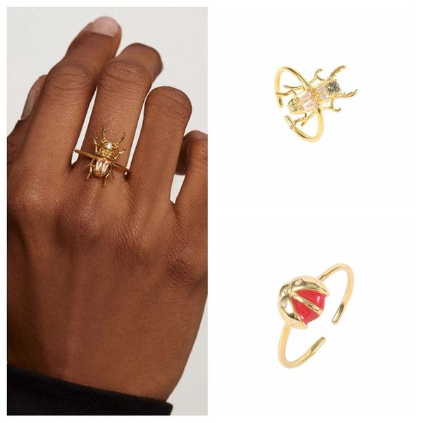 cluster rings boako 2021 trend 925 sterling silver gold cute insect ring for women anillos mujer jewelry crystal bague bijoux femme anel, Golden;silver
cluster rings boako 2021 trend 925 sterling silver gold cute insect ring for women anillos mujer jewelry crystal bague bijoux femme anel, Golden;silver