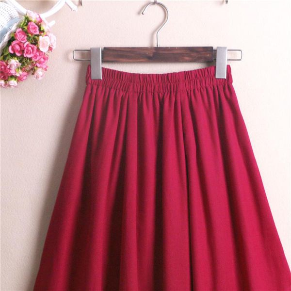 skirts 2021 high waist summer cotton and linen saia women a-line wine red color vintage skirt faldas jupe femme, Black
skirts 2021 high waist summer cotton and linen saia women a-line wine red color vintage skirt faldas jupe femme, Black