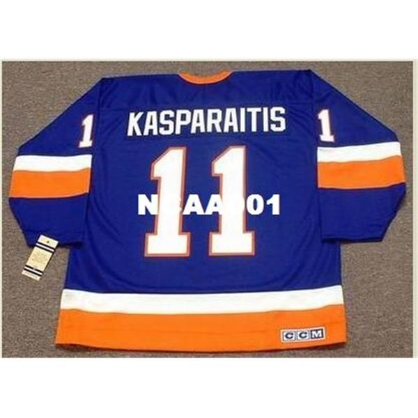 668 #11 darius kasparaitis new york islanders 1993 ccm vintage retro home hockey jersey or custom any name or number retro jersey, Black
668 #11 darius kasparaitis new york islanders 1993 ccm vintage retro home hockey jersey or custom any name or number retro jersey, Black