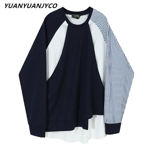 yuanyuanjyco autumn spring women regular length casual polyester sweatshirt wyms24 fashion patchwork o-neck stripe clothes, Black
yuanyuanjyco autumn spring women regular length casual polyester sweatshirt wyms24 fashion patchwork o-neck stripe clothes, Black