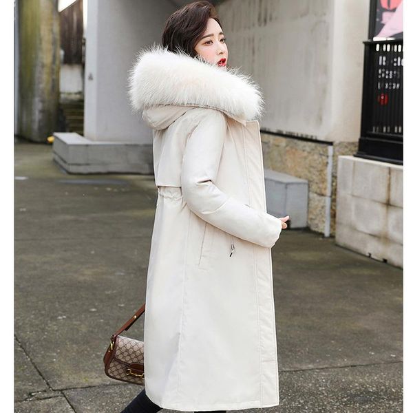 women's down & parkas autumn winter jacket women velvet liner thicken hooded parka slim big fur collar warm outerwear coat female, Black
women's down & parkas autumn winter jacket women velvet liner thicken hooded parka slim big fur collar warm outerwear coat female, Black