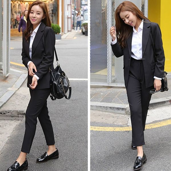 ladies'suit spring and autumn fashion new boutique two-piece firm ladies one tdok, White;black
ladies'suit spring and autumn fashion new boutique two-piece firm ladies one tdok, White;black