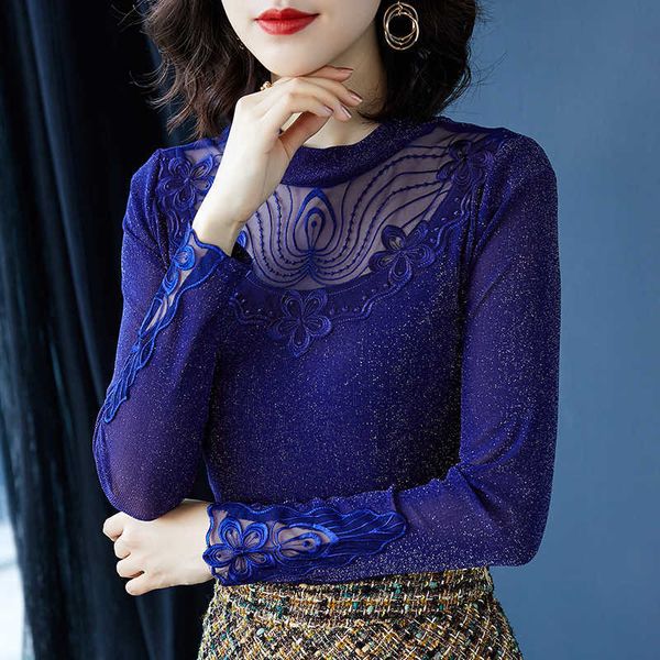 korean women shirt blouses for long sleeve hollow out shirts female black lace pullover blouse woman basic 210604, White
korean women shirt blouses for long sleeve hollow out shirts female black lace pullover blouse woman basic 210604, White