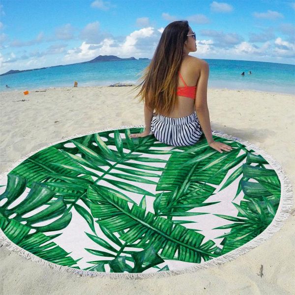 towel tropic green plant leaves pattern round beach with tassels microfiber 150cm picnic blanket mat tapestry st1012
towel tropic green plant leaves pattern round beach with tassels microfiber 150cm picnic blanket mat tapestry st1012