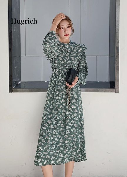 casual dresses elegant stand collar ruffles women dress full sleeve elastic waist female chiffon 2021 spring midi vestidos femme, Black;gray
casual dresses elegant stand collar ruffles women dress full sleeve elastic waist female chiffon 2021 spring midi vestidos femme, Black;gray