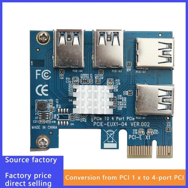 pcie one to four pci express 16x slots riser card pci-e 1x external 4 slot usb 3.0 computer cables & connectors
pcie one to four pci express 16x slots riser card pci-e 1x external 4 slot usb 3.0 computer cables & connectors