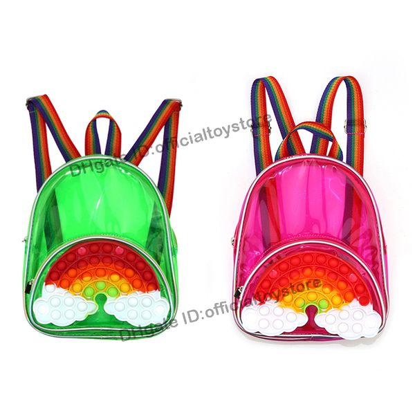 fidget backpack toys rainbow sensory stress relief toddler backpacks for kids simple dimple clear mini bag
fidget backpack toys rainbow sensory stress relief toddler backpacks for kids simple dimple clear mini bag