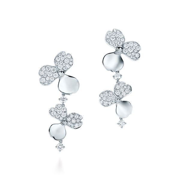 2022 brand original jewelry designer dangle new simple clover zircon women's personalized high-end earrings, Silver
2022 brand original jewelry designer dangle new simple clover zircon women's personalized high-end earrings, Silver
