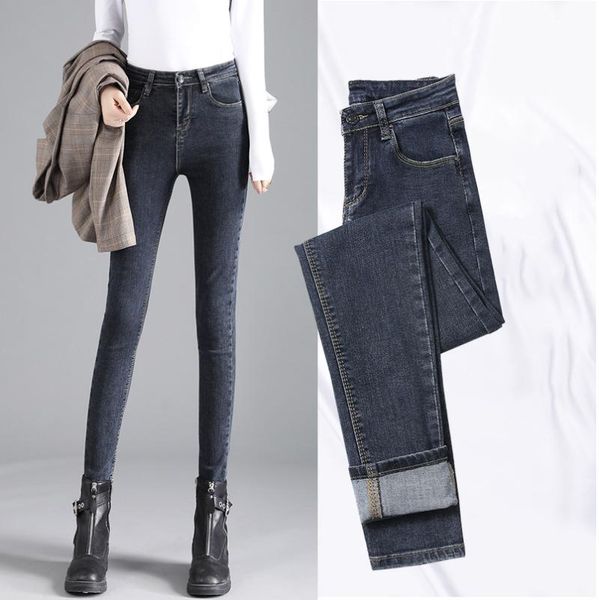 women's jeans slim women pencil pants skinny female leggings high waisted denim trousers femme push up stretch mom, Blue
women's jeans slim women pencil pants skinny female leggings high waisted denim trousers femme push up stretch mom, Blue