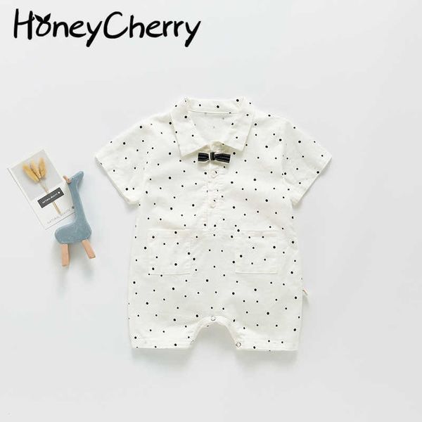 summer baby romper polka dot lapel jumpsuit leisure romper baby boy clothes baby rompers 210701, Blue
summer baby romper polka dot lapel jumpsuit leisure romper baby boy clothes baby rompers 210701, Blue