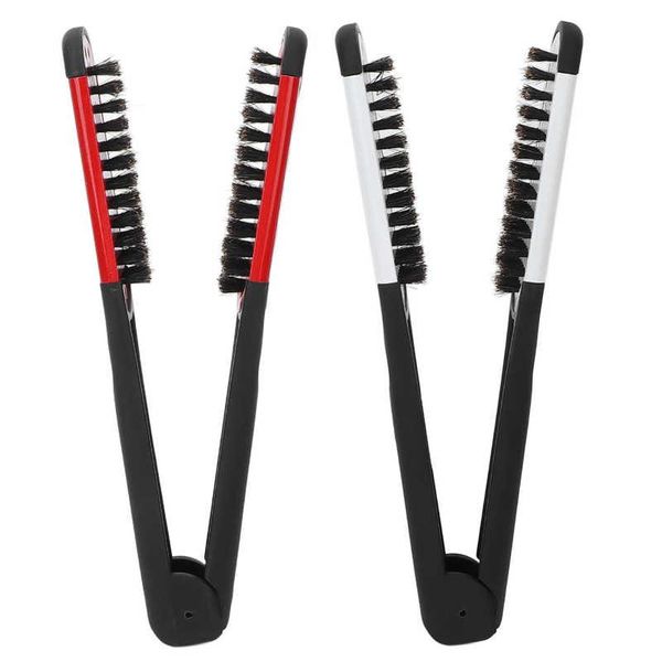 hair brushes bristle double sided brush clamp multifunctional straightener for improves health women men, Silver
hair brushes bristle double sided brush clamp multifunctional straightener for improves health women men, Silver