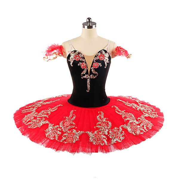 stage wear red black velvet pancake platter tutu costume performance competition professional tutus ballerina classical red gold ballet dres, Black;red
stage wear red black velvet pancake platter tutu costume performance competition professional tutus ballerina classical red gold ballet dres, Black;red