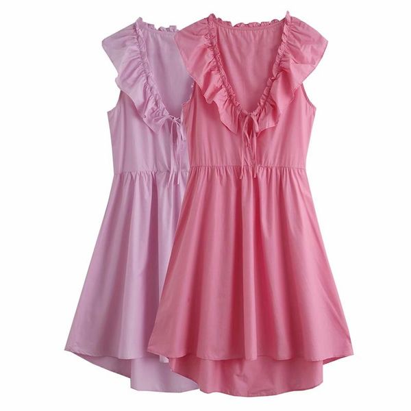 casual dresses ruffle sleeveless summer dress women backless strap solid color 2021 short bohemian, Black;gray
casual dresses ruffle sleeveless summer dress women backless strap solid color 2021 short bohemian, Black;gray