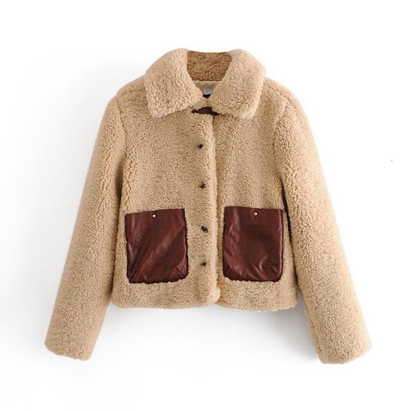 2021 new fashion vintage with pockets faux fur teddy jacket coat womenlong sleeve single breasted female outerwear chic 3qgq, Black;brown
2021 new fashion vintage with pockets faux fur teddy jacket coat womenlong sleeve single breasted female outerwear chic 3qgq, Black;brown