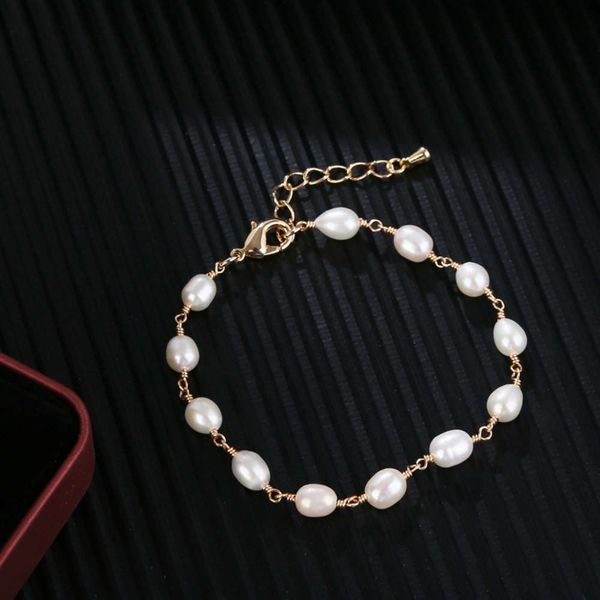 spring summer autumn winter korean jewelry freshwater pearl bracelet women's fashion simple, Black
spring summer autumn winter korean jewelry freshwater pearl bracelet women's fashion simple, Black