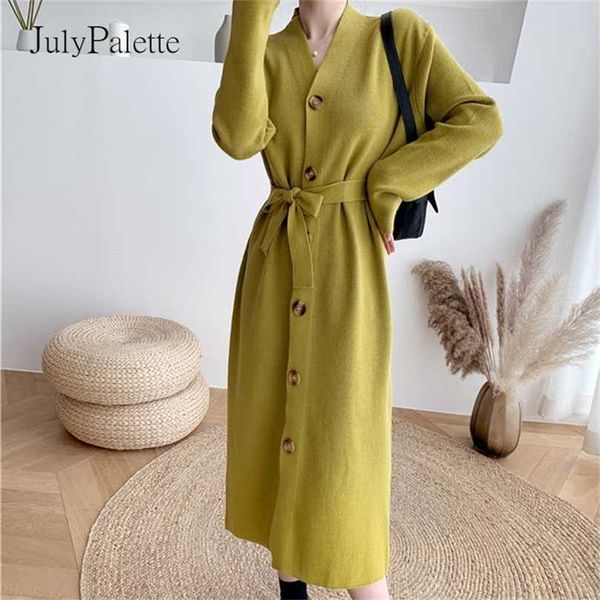 julypalette autumn winter sweater dres casual single-breasted full sleeve knitted with belt chic ladies long 211119, Black;gray
julypalette autumn winter sweater dres casual single-breasted full sleeve knitted with belt chic ladies long 211119, Black;gray