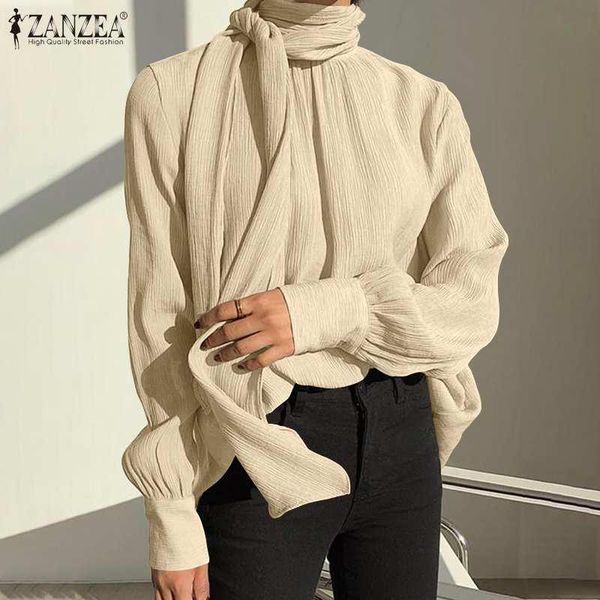 womens autumn spring turtleneck shirts fashion solid blouses zanzea drawstring bow blusa female elegant office oversized, White
womens autumn spring turtleneck shirts fashion solid blouses zanzea drawstring bow blusa female elegant office oversized, White