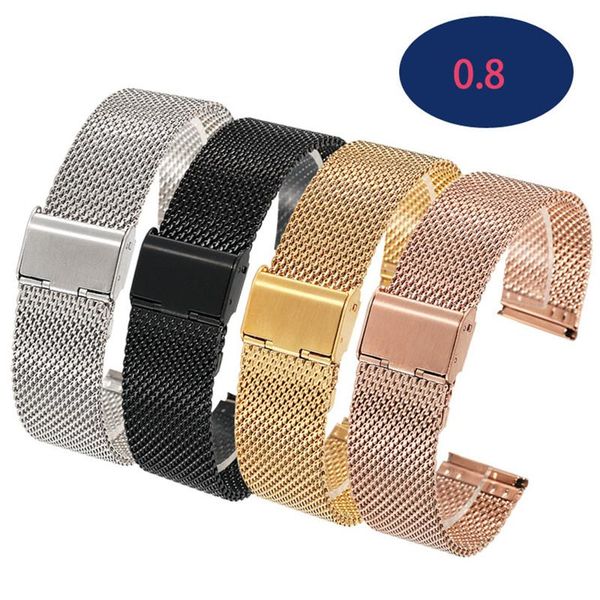watch bands 0.8 universal milanese watchbands 2021 stylish 18-24 mm gold silver stainless steel strap replacement, Black;brown
watch bands 0.8 universal milanese watchbands 2021 stylish 18-24 mm gold silver stainless steel strap replacement, Black;brown