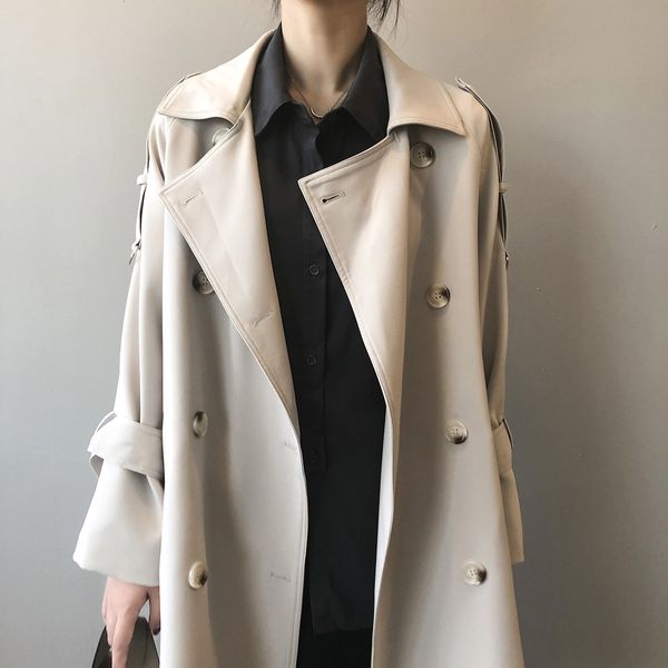 fashion 2021 new coat with belt turn down collar women long trench femme casaco abrigo streetwear 106v, Tan;black
fashion 2021 new coat with belt turn down collar women long trench femme casaco abrigo streetwear 106v, Tan;black