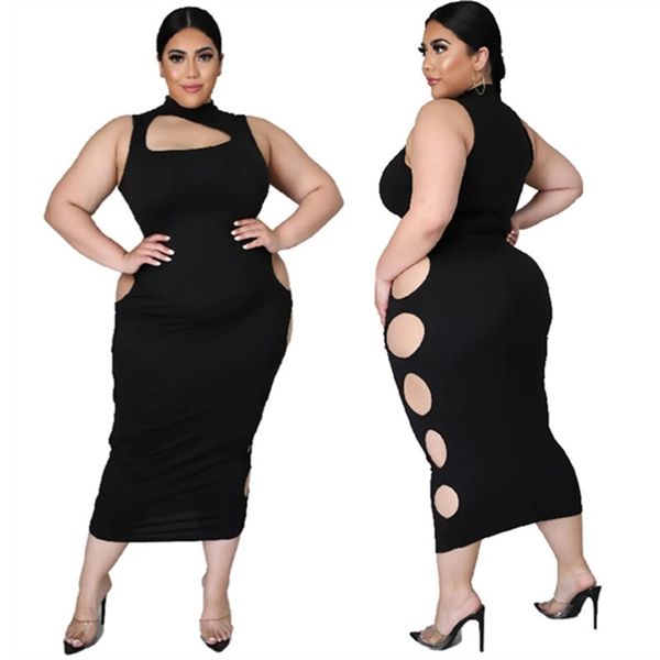 plus size 5xl dress wholesale sleeveless hollow out elegant party club outfits summer black dresses casual drop 211023
plus size 5xl dress wholesale sleeveless hollow out elegant party club outfits summer black dresses casual drop 211023