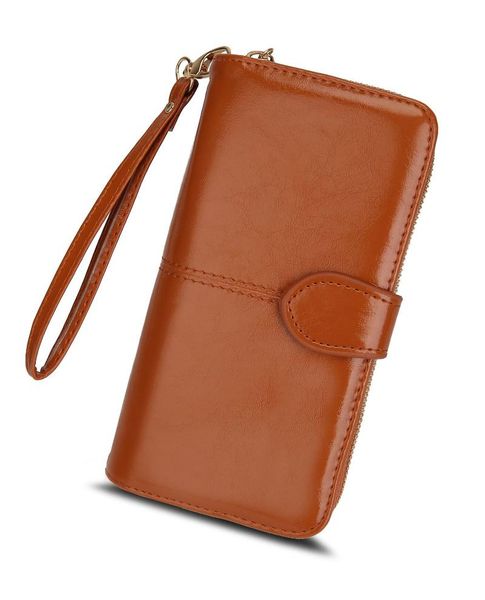 wallets ladies wallet 2021 zipper oil wax leather buckle mobile phone bag pu clutch, Red;black
wallets ladies wallet 2021 zipper oil wax leather buckle mobile phone bag pu clutch, Red;black