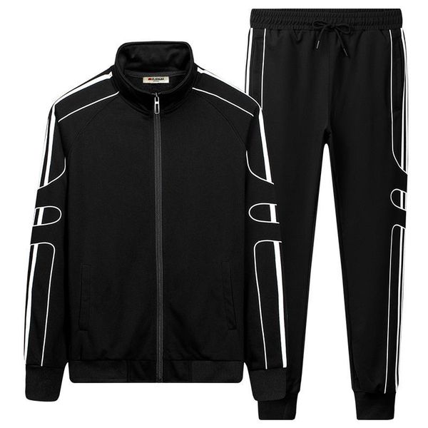 men's tracksuits male print korean thin jacket spring casual clothing suit sports 80t1, Gray
men's tracksuits male print korean thin jacket spring casual clothing suit sports 80t1, Gray