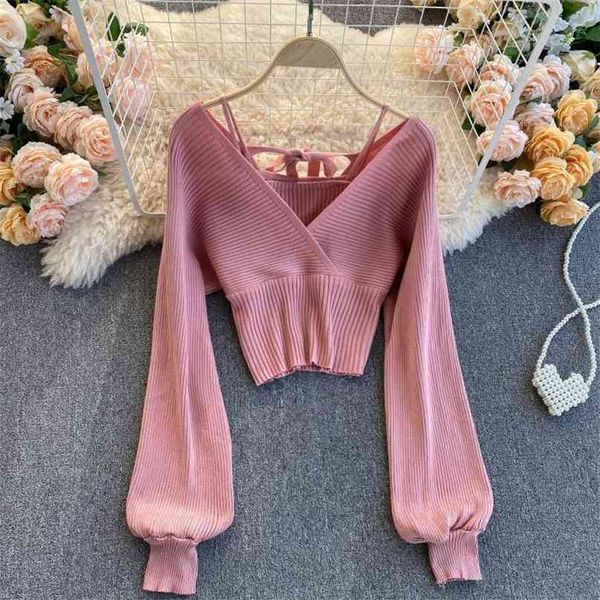 knitted short women's autumn and winter fashion v neck long sleeve solid color pullovers sweater q564 210527, White;black
knitted short women's autumn and winter fashion v neck long sleeve solid color pullovers sweater q564 210527, White;black
