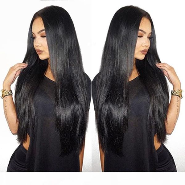 10a glueless full lace wigs for black women natural color brazilian human hair wigs silk straight human hair wigs with baby hair, Black;brown
10a glueless full lace wigs for black women natural color brazilian human hair wigs silk straight human hair wigs with baby hair, Black;brown