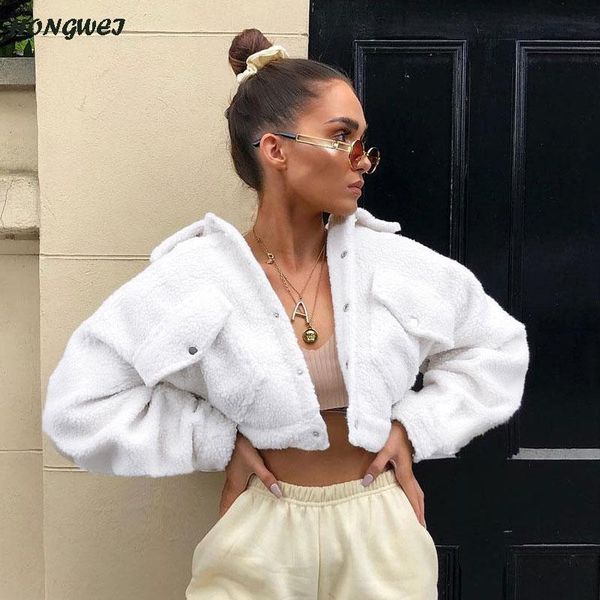 women's jackets faux lambswool jacket coat winter white basic warm cropped streetwear women autumn outerwear fashion short, Black;brown
women's jackets faux lambswool jacket coat winter white basic warm cropped streetwear women autumn outerwear fashion short, Black;brown