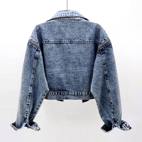 vintage blue removable zipper sleeve denim jacket coat women outerwear spring big size loose casual short jeans jackets female brtv, Black;brown
vintage blue removable zipper sleeve denim jacket coat women outerwear spring big size loose casual short jeans jackets female brtv, Black;brown