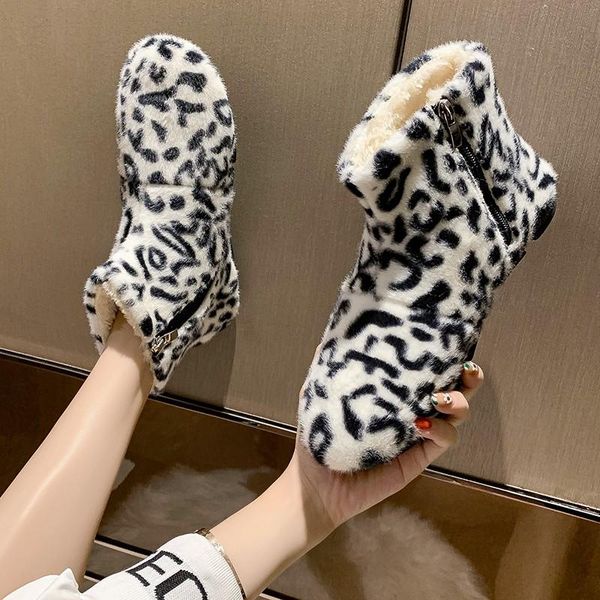 boots fashion mix color plush warm snow women soft faux fur flat heel ankle woman comfortable winter shoes ladies, Black
boots fashion mix color plush warm snow women soft faux fur flat heel ankle woman comfortable winter shoes ladies, Black