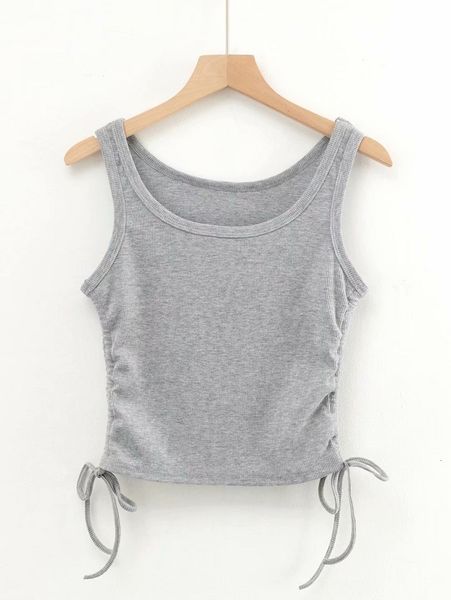 2021 new ies 2021-spring summer ladies'sleeveless copped bow-up side mesh tank 58xc, White
2021 new ies 2021-spring summer ladies'sleeveless copped bow-up side mesh tank 58xc, White