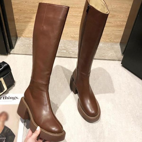 boots women's high autumn 2021 thick-soled round toe square root solid color pu zipper knee-high knight casual, Black
boots women's high autumn 2021 thick-soled round toe square root solid color pu zipper knee-high knight casual, Black