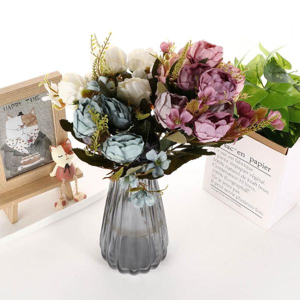 decorative flowers & wreaths 5 head bouquet peony artificial small white silk peonies fake wedding party home decoration rose flower
decorative flowers & wreaths 5 head bouquet peony artificial small white silk peonies fake wedding party home decoration rose flower