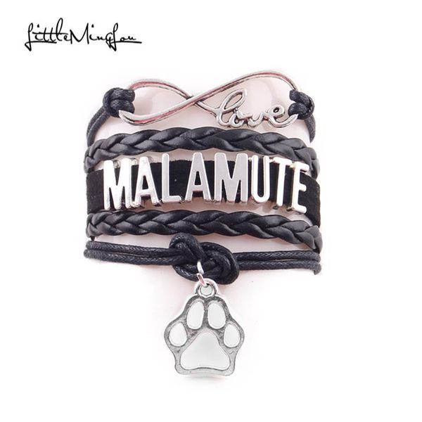 charm bracelets little minglou infinity love malamute bracelet pet dog leather wrap men & bangles for women jewelry, Golden;silver
charm bracelets little minglou infinity love malamute bracelet pet dog leather wrap men & bangles for women jewelry, Golden;silver