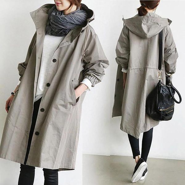 plus size 4xl trench coat for women autumn long sleeve hooded jacket women double breasted hooded coat jacket women outerwearr, Gray
plus size 4xl trench coat for women autumn long sleeve hooded jacket women double breasted hooded coat jacket women outerwearr, Gray