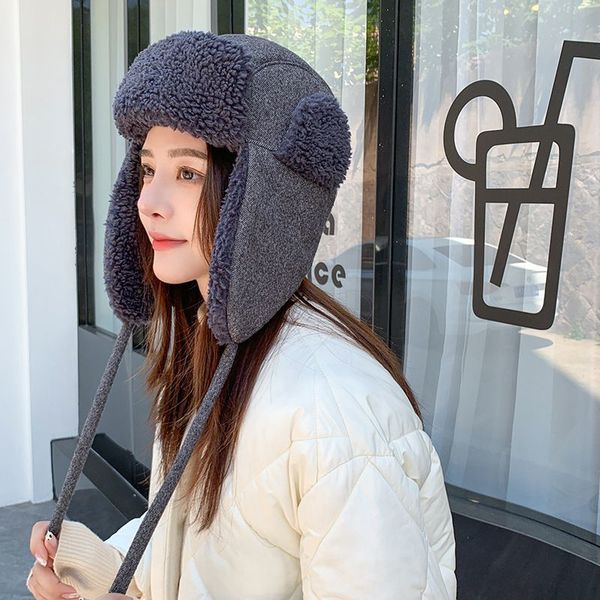 warm trapper hats winter ushanka hat men women's bomber trappers faux fur snow cap with ear flaps, Blue;gray
warm trapper hats winter ushanka hat men women's bomber trappers faux fur snow cap with ear flaps, Blue;gray