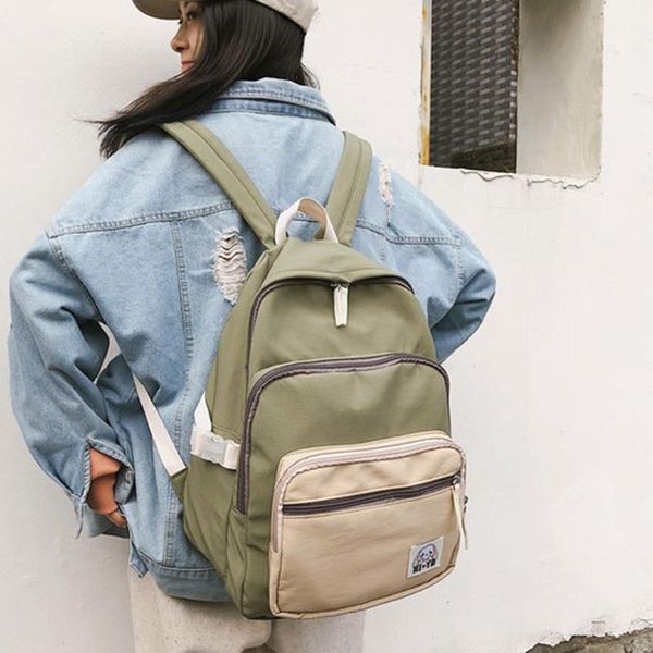 backpack wild nylon backpacks multi-pocket school bag personality spell color women bags fashion casual for teenage girls
backpack wild nylon backpacks multi-pocket school bag personality spell color women bags fashion casual for teenage girls
