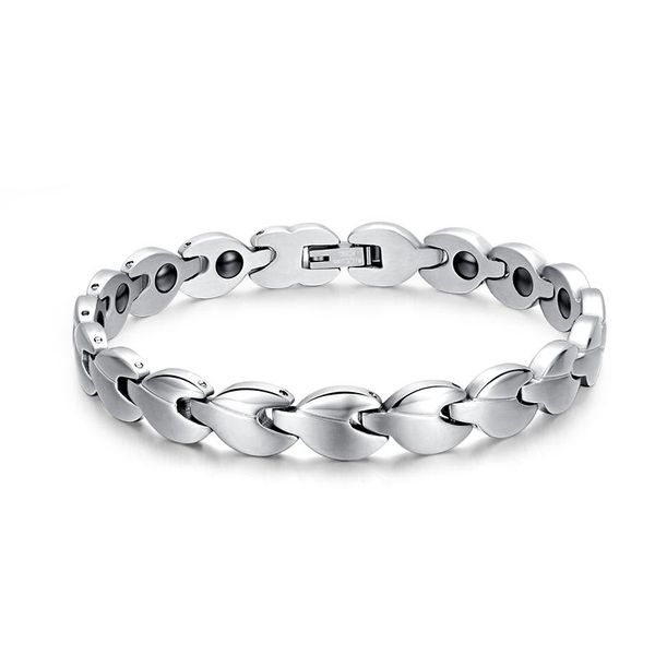 link, chain 2021 trendy magnet stainless steel material accessories simple style and personalized bracelet suitable for women men, Black
link, chain 2021 trendy magnet stainless steel material accessories simple style and personalized bracelet suitable for women men, Black