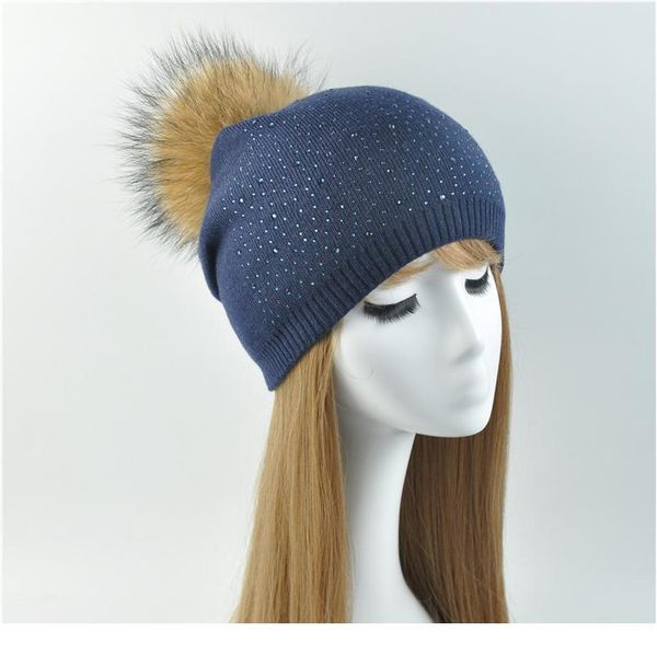 women autumn rhinestone hats natural raccoon fur beanies winter warm caps fashion real fur pom pom ha jllzbv
women autumn rhinestone hats natural raccoon fur beanies winter warm caps fashion real fur pom pom ha jllzbv
