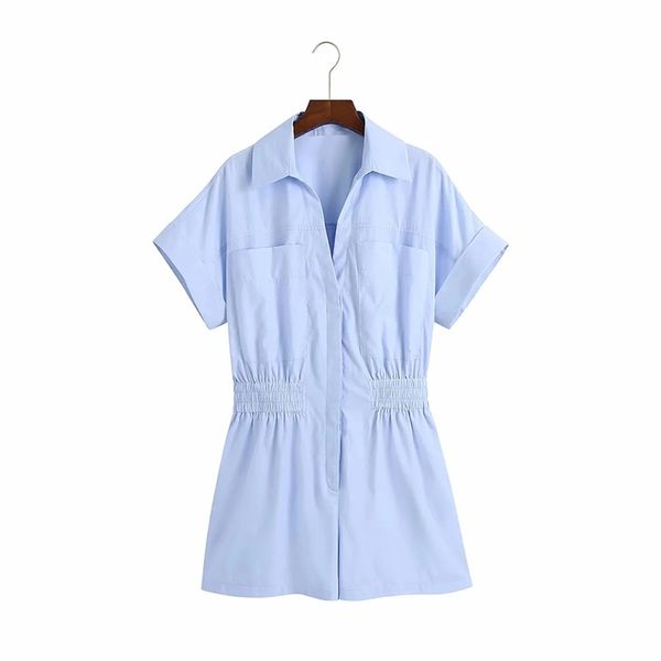 summer women jumpsuits fashion loose short sleeve solid lapel female casual chic elastic waist 210531, Black;white
summer women jumpsuits fashion loose short sleeve solid lapel female casual chic elastic waist 210531, Black;white